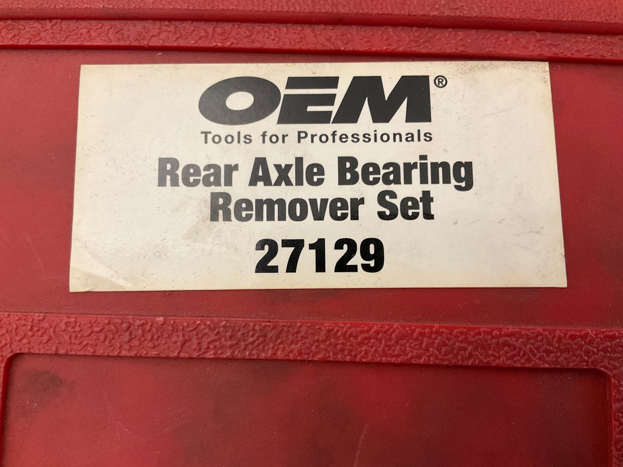 USED #1 - OEM Tools 27129 Rear Axle Bearing Remover Tool Set