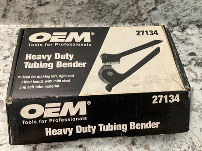 OEM 27134 Heavy Duty Tubing Bender Manual Tool 1/4'' 5/16'' 3/8'' Fuel Brake Line
