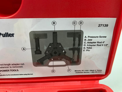 USED #13 OEM TOOLS 27139 Harmonic Damper, Balancer Removal Tool Set For Chrysler