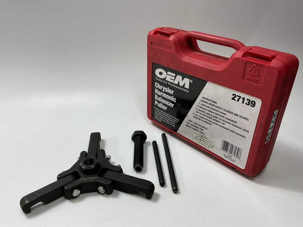 USED #32 OEM TOOLS 27139 Harmonic Damper, Balancer Removal Tool Set For Chrysler