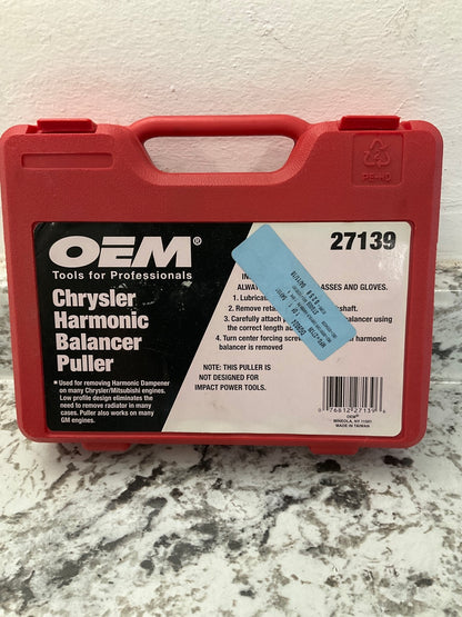 OEM TOOLS 27139 Harmonic Damper Puller, Balancer Removal Tool Set For Chrysler