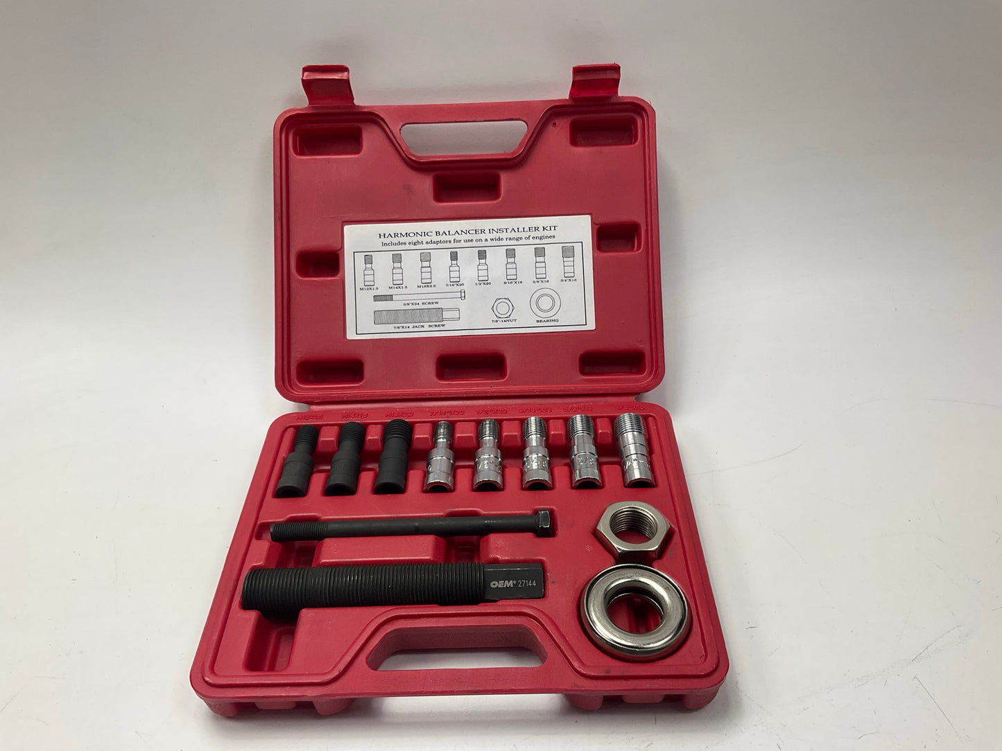 USED #32 OEM Tools 27144 Engine Harmonic Balancer Installer Tool Set