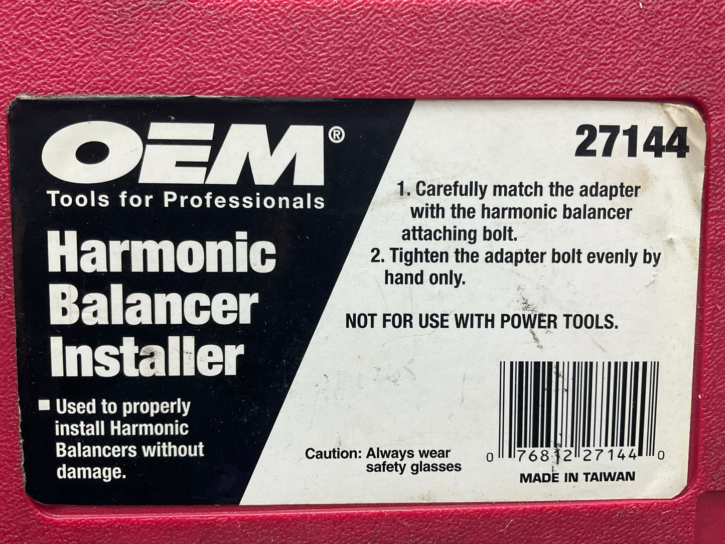 USED #32 OEM Tools 27144 Engine Harmonic Balancer Installer Tool Set