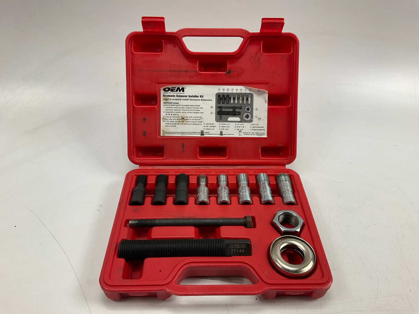 USED #36 OEM Tools 27144 Engine Harmonic Balancer Installer Tool Set