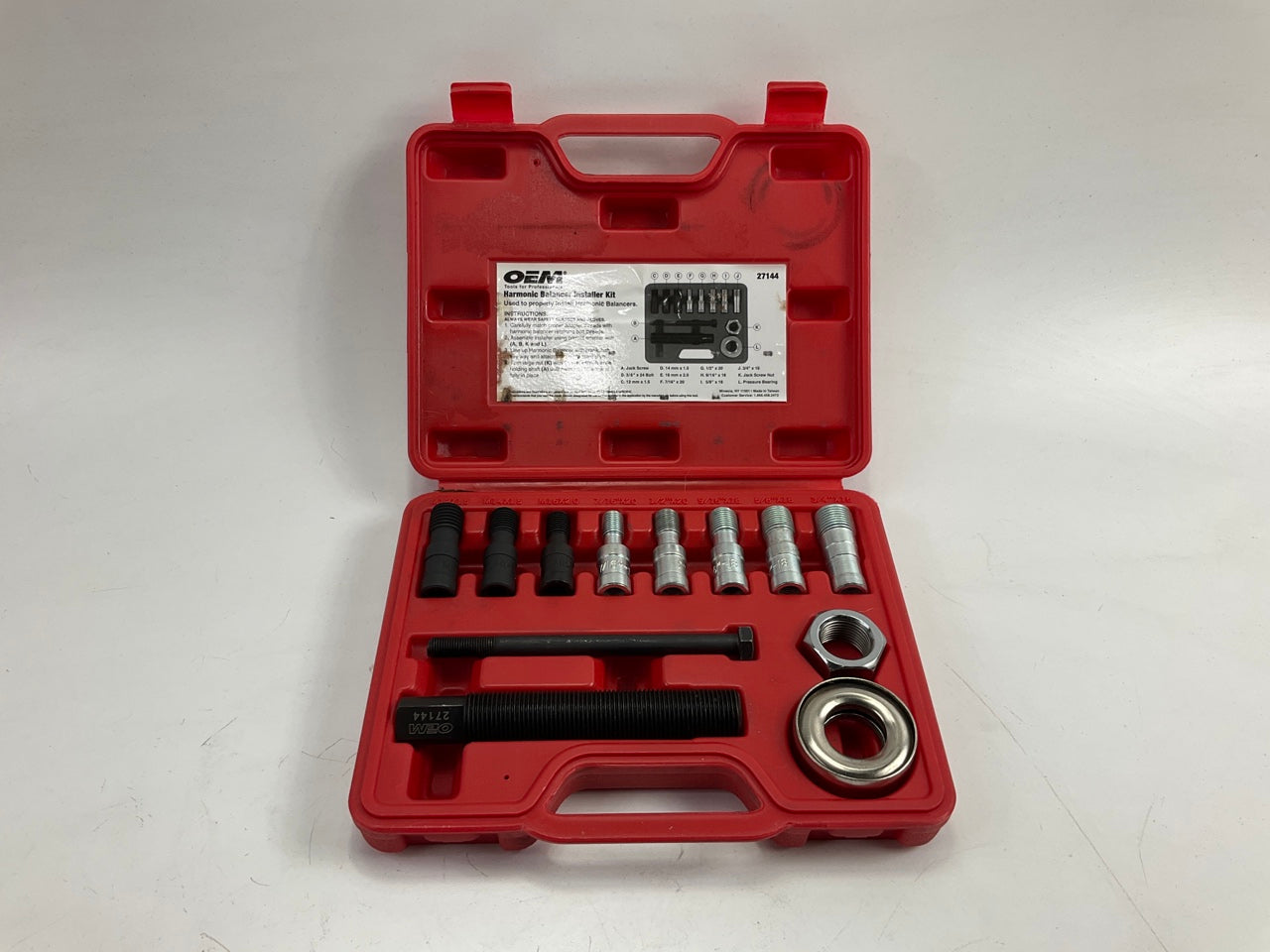 USED #42 OEM Tools 27144 Engine Harmonic Balancer Installer Tool Set