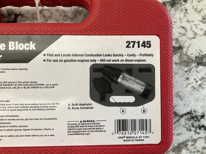OEM TOOLS 27145 Combustion Leak Detector Block Tester Tool For Engine Blocks