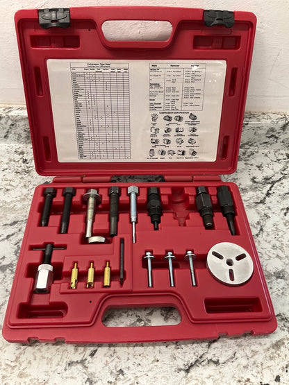 INCOMPLETE & USED #6 - OEM TOOLS 27150 A/C Compressor Clutch Hub Tool Set