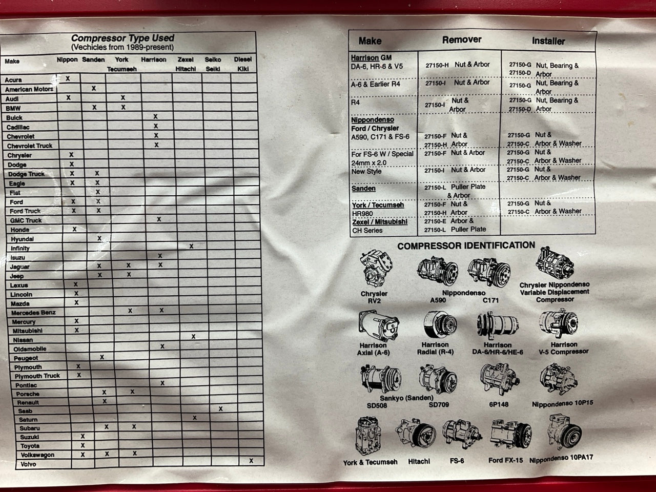 USED #15 - OEM TOOLS 27150 A/C Compressor Clutch Hub Removal Install Tool Set