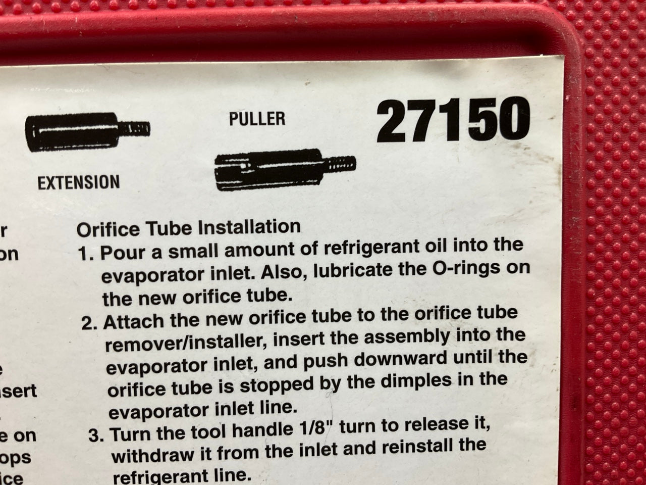 USED #16 - OEM TOOLS 27150 A/C Compressor Clutch Hub Removal Install Tool Set