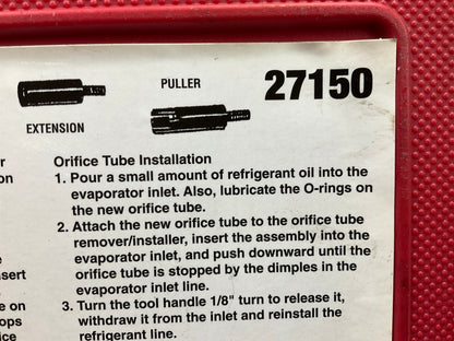USED #16 - OEM TOOLS 27150 A/C Compressor Clutch Hub Removal Install Tool Set