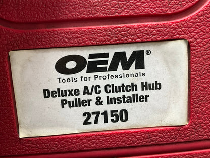 USED #17 - OEM TOOLS 27150 A/C Compressor Clutch Hub Removal Install Tool Set