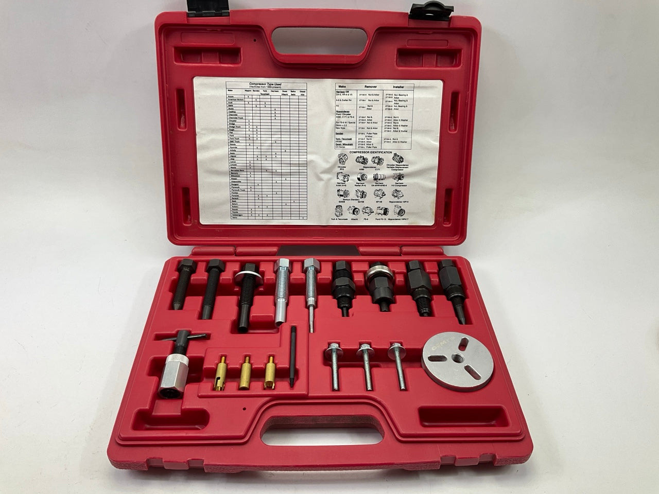 USED #19 OEM TOOLS 27150 A/C Compressor Clutch Hub Removal Install Tool Set Kit