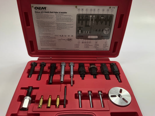 USED #21 OEM TOOLS 27150 A/C Compressor Clutch Hub Removal Install Tool Set Kit