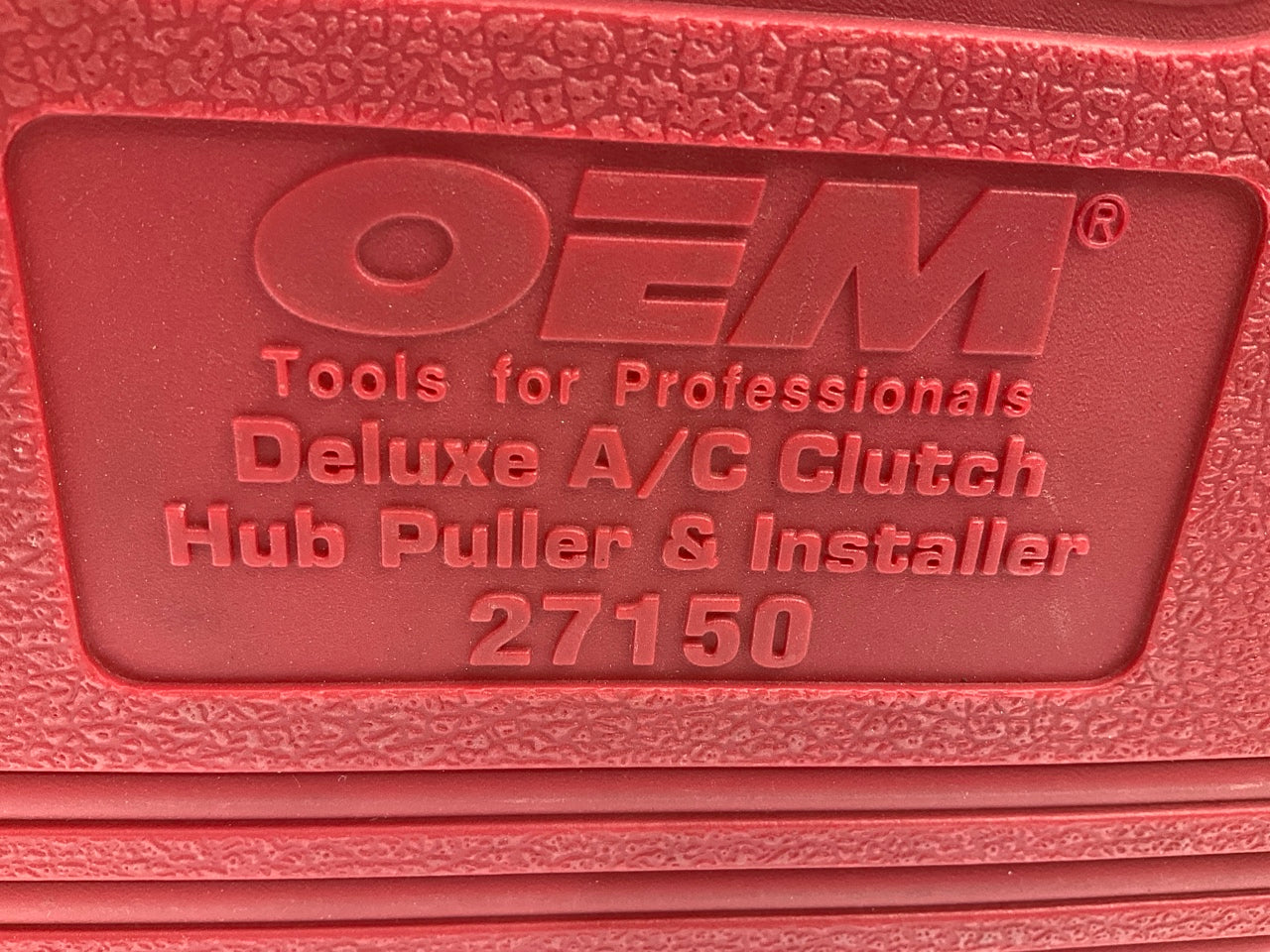 USED #25 - OEM TOOLS 27150 A/C Compressor Clutch Hub Removal Install Tool Set