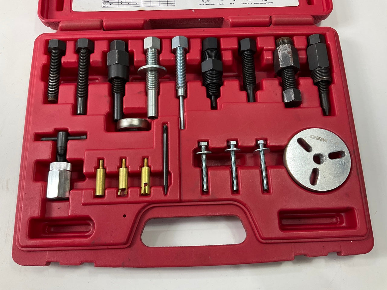 USED #30 - OEM TOOLS 27150 A/C Compressor Clutch Hub Removal Install Tool Set