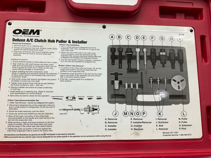 USED #33 - OEM TOOLS 27150 A/C Compressor Clutch Hub Removal Install Tool Set