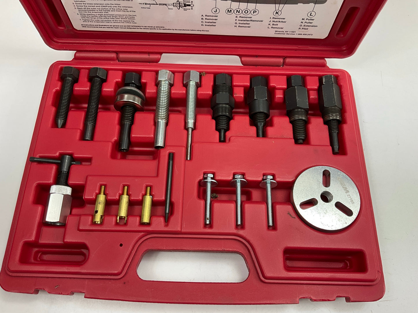 USED #35 - OEM TOOLS 27150 A/C Compressor Clutch Hub Removal Install Tool Set