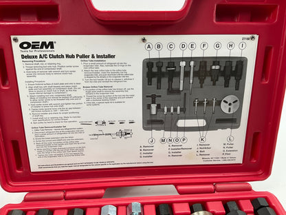 USED #39 - OEM TOOLS 27150 A/C Compressor Clutch Hub Removal Install Tool Set