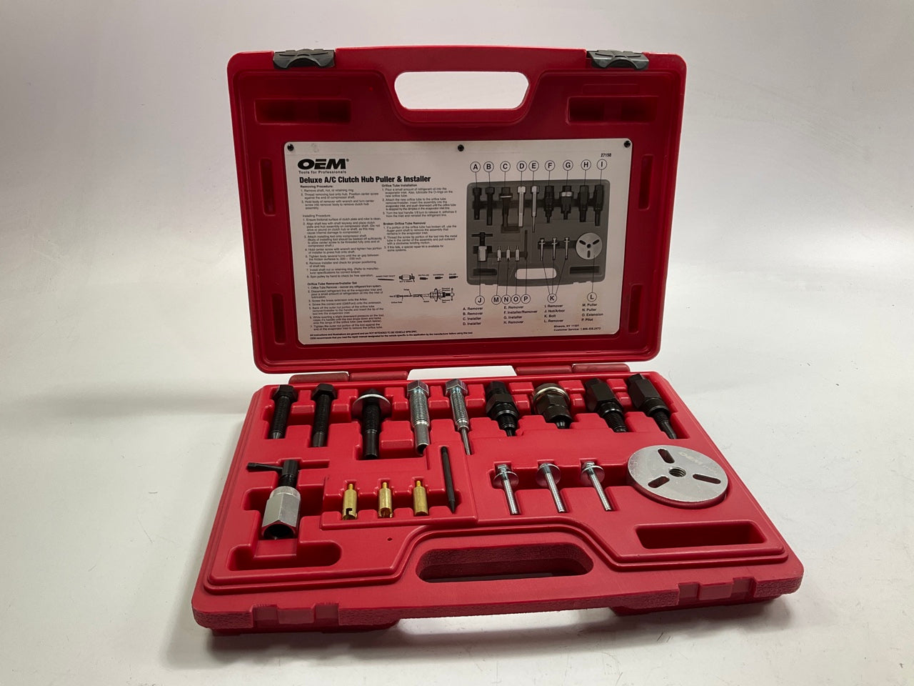 USED #44 - OEM TOOLS 27150 A/C Compressor Clutch Hub Removal Install Tool Set