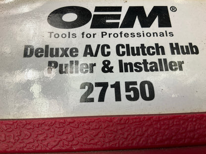 USED #46 OEM TOOLS 27150 A/C Compressor Clutch Hub Removal Install Tool Set Kit