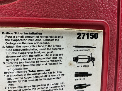 USED # 48 - OEM TOOLS 27150 A/C Compressor Clutch Hub Removal Install Tool Set