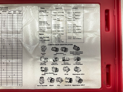 USED # 49 - OEM TOOLS 27150 A/C Compressor Clutch Hub Removal Install Tool Set