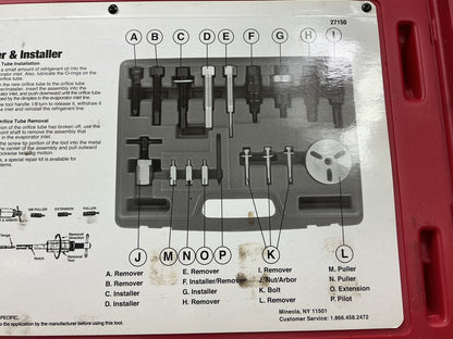 USED #51 - OEM TOOLS 27150 A/C Compressor Clutch Hub Removal Install Tool Set