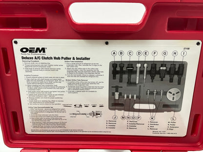 USED #52 - OEM TOOLS 27150 A/C Compressor Clutch Hub Removal Install Tool Set