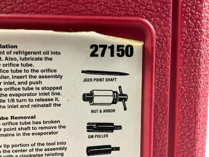 USED #52 - OEM TOOLS 27150 A/C Compressor Clutch Hub Removal Install Tool Set
