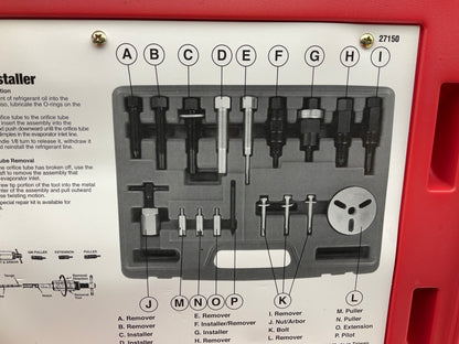 USED # 55 - OEM TOOLS 27150 A/C Compressor Clutch Hub Removal Install Tool Set
