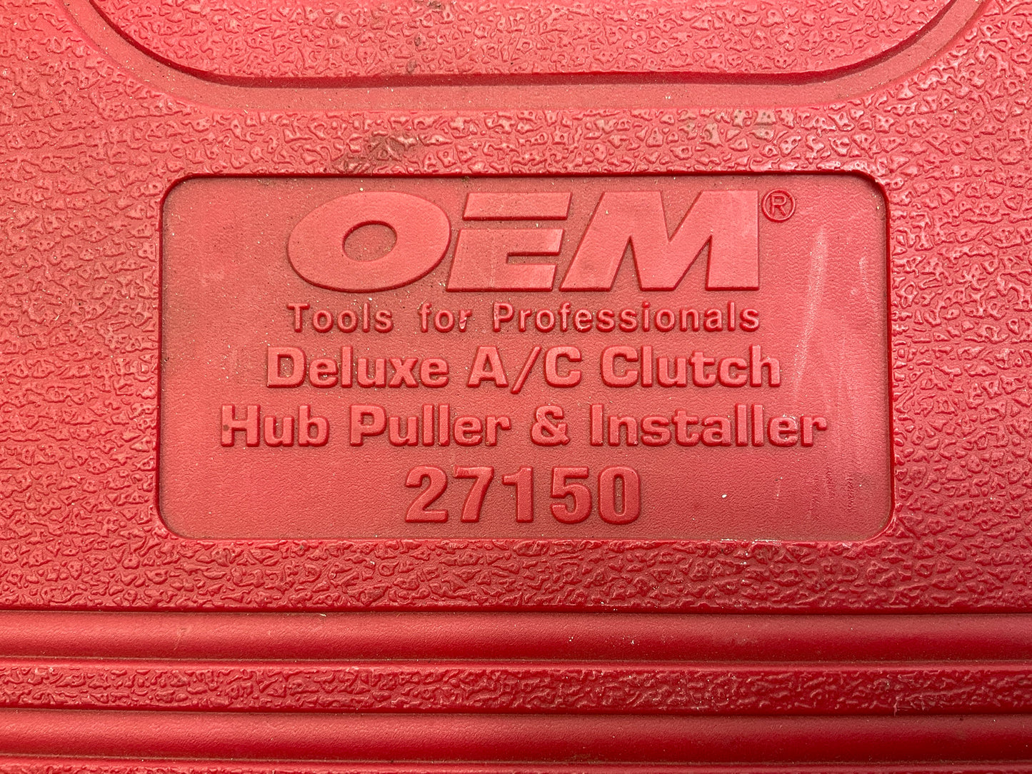USED #57 OEM TOOLS 27150 A/C Compressor Clutch Hub Removal Install Tool Set Kit