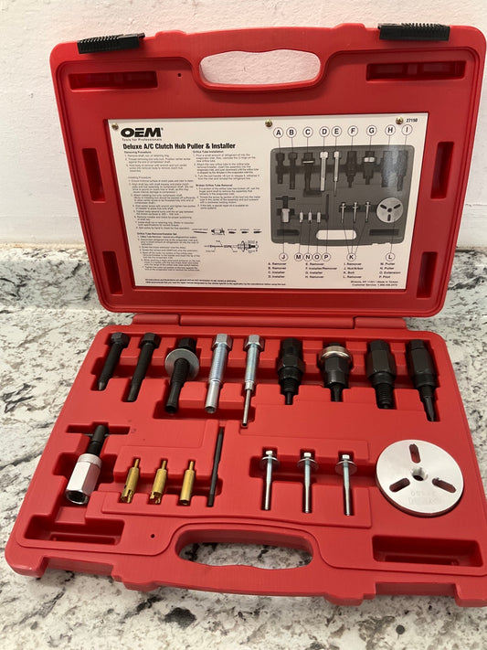 USED # 5 - OEM TOOLS 27150 A/C Compressor Clutch Hub Removal Install Tool Set