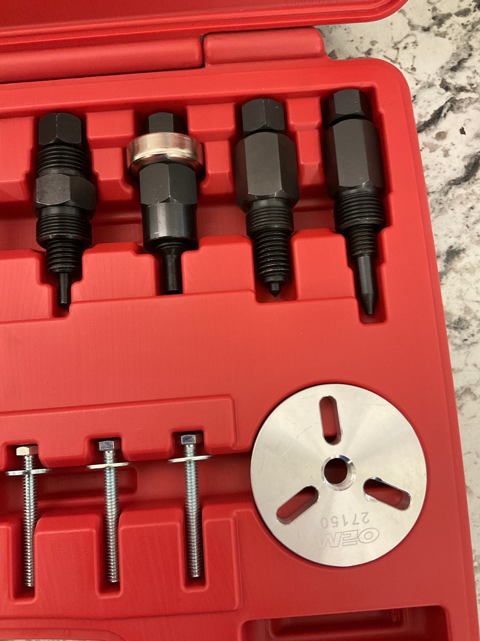 USED # 5 - OEM TOOLS 27150 A/C Compressor Clutch Hub Removal Install Tool Set