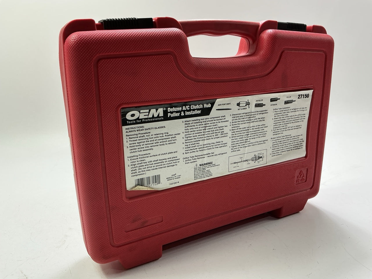 USED #60 - OEM TOOLS 27150 A/C Compressor Clutch Hub Removal Install Tool Set