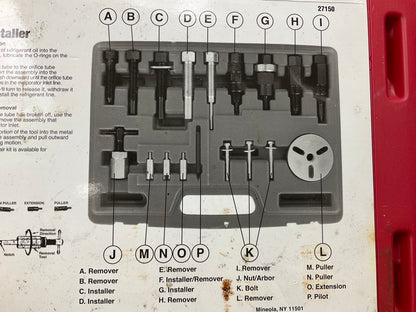USED # 1 Oem Tools 27150 A/C Compressor Clutch Hub Removal Install Tool Set Kit