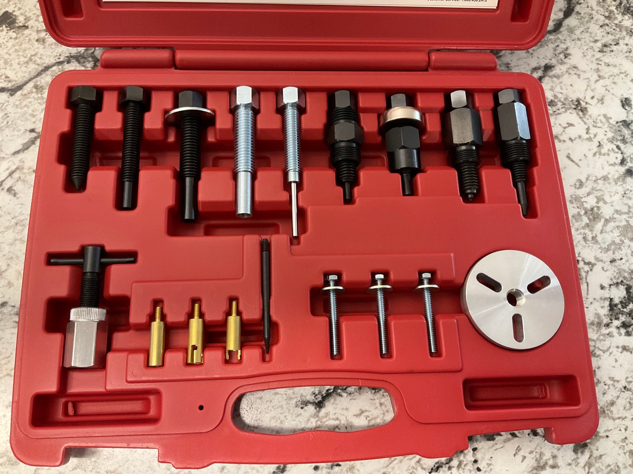 OEM TOOLS 27150 A/C Compressor Clutch Hub Removal & Installation Tool Set Kit