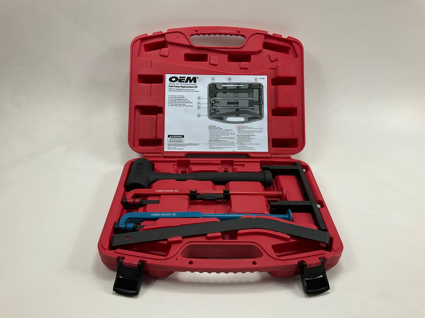 USED #16 OEM TOOLS 27160 Fuel Pump Replacement Tool Set Kit For GM Chrysler Ford