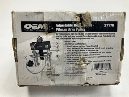 USED #26 OEM Tools 27170 Heavy Duty Pitman Arm Puller Pull