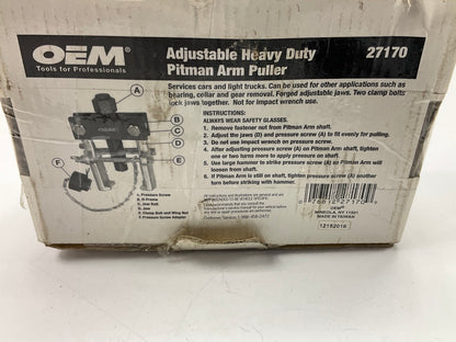 OEM Tools 27170 Heavy Duty Pitman Arm Puller
