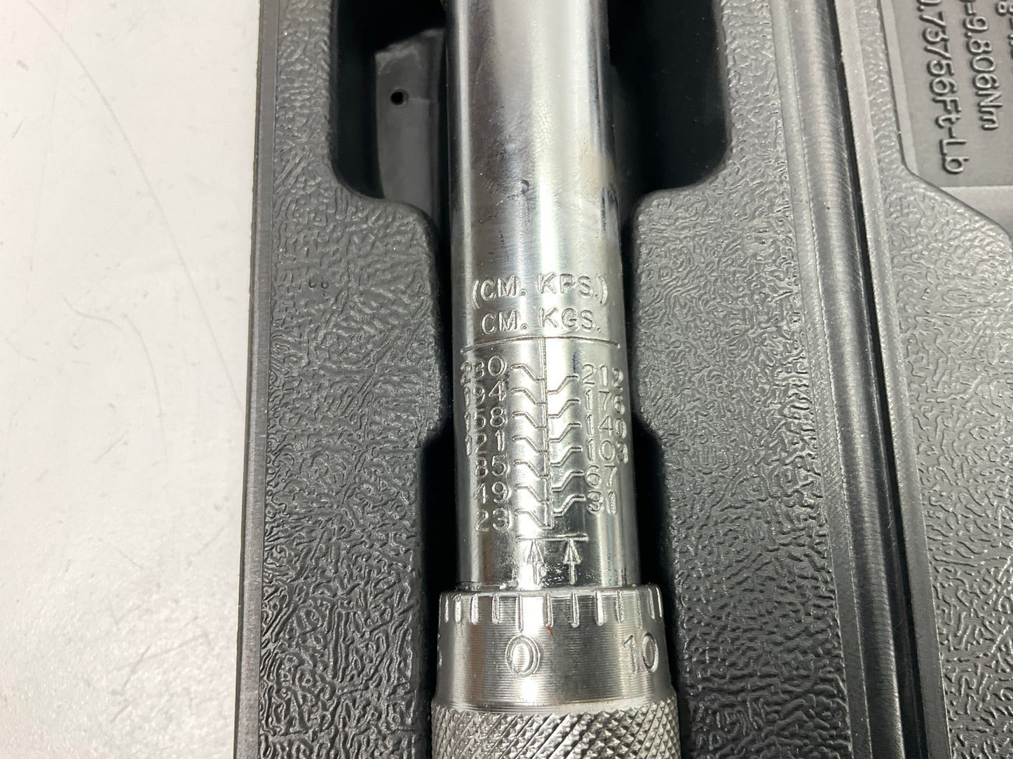USED #10 - OEM Tools 27173 3/8'' Drive Click Style Torque Wrench 20-200 Inch/Lbs.