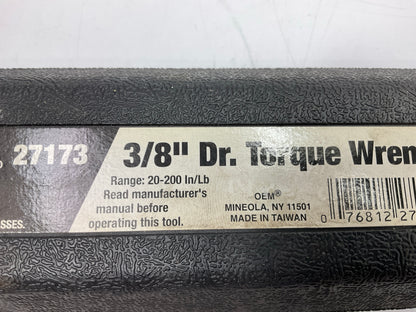USED #10 - OEM Tools 27173 3/8'' Drive Click Style Torque Wrench 20-200 Inch/Lbs.