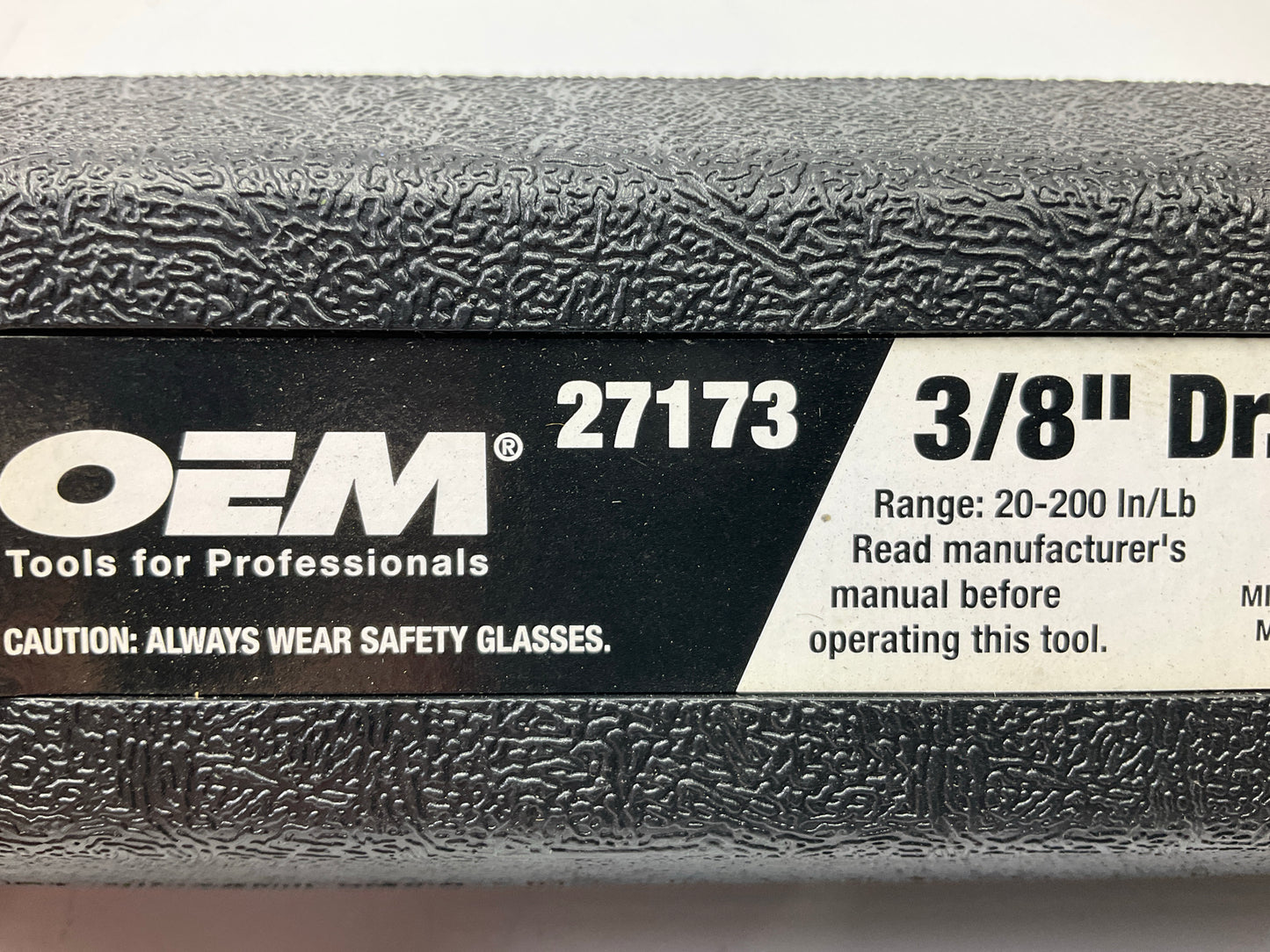 USED #7 - OEM Tools 27173 3/8'' Drive Click Style Torque Wrench 20-200 Inch/Lbs.