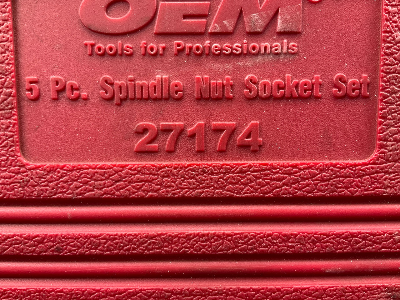 USED #13 OEM Tools 27174 1/2'' Drive 5-Piece Spindle Nut Locknut Axle Socket Set