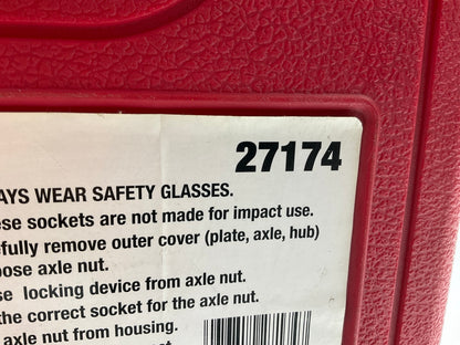 USED #14 OEM Tools 27174 1/2'' Drive 5-Piece Spindle Nut Locknut Axle Socket Set