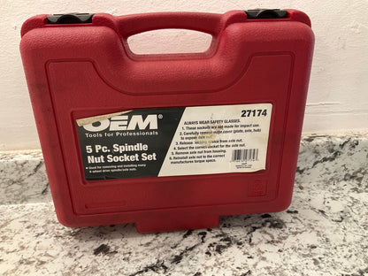USED #1 OEM Tools 27174 1/2'' Drive 5-Piece 4WD Spindle Nut Remover Socket Tool