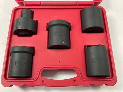 USED #24 OEM Tools 27174 1/2'' Drive 5-Piece Spindle Nut Locknut Axle Socket Set