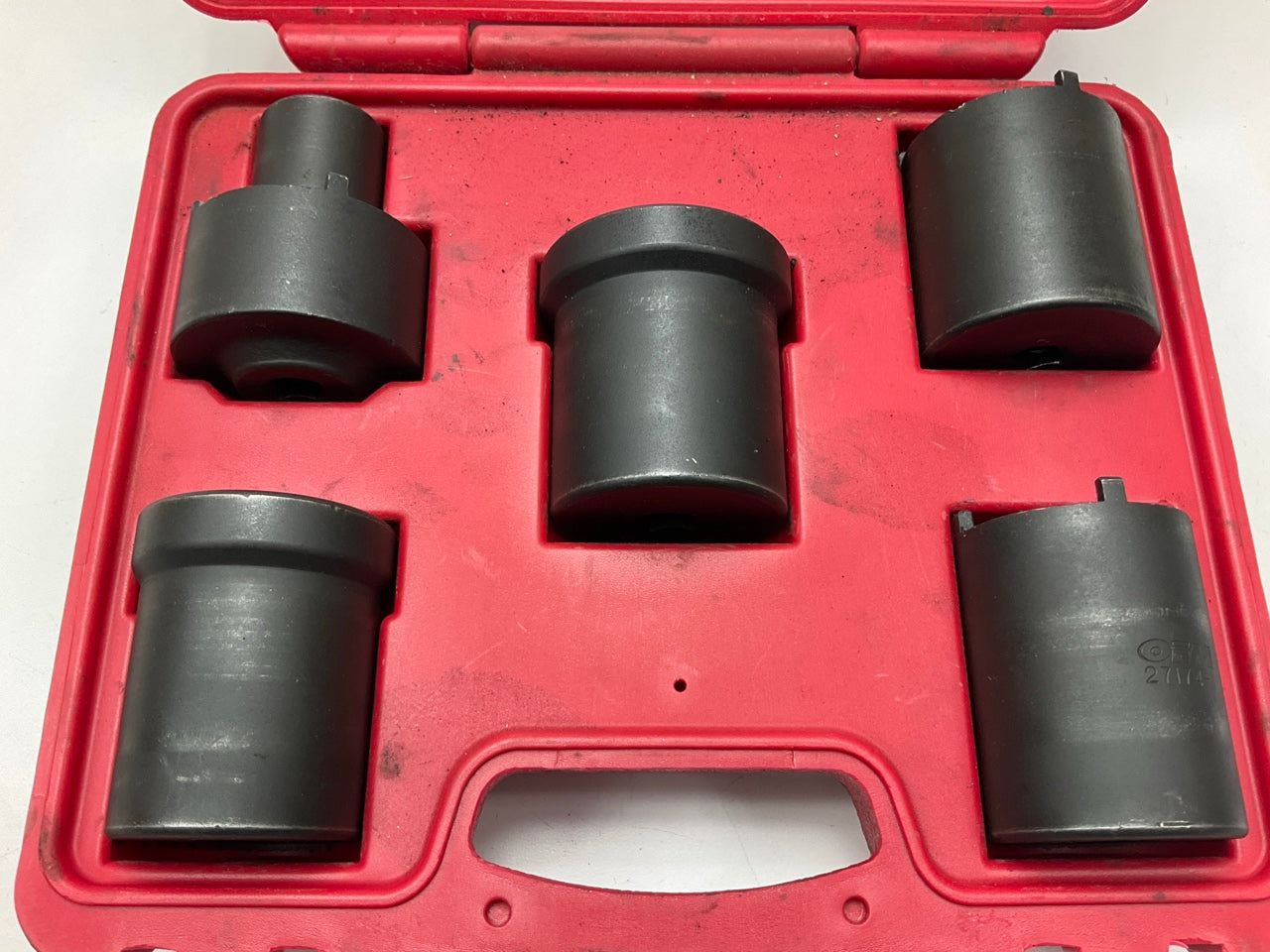 USED #28 OEM Tools 27174 1/2'' Drive 5-Piece Spindle Nut Locknut Axle Socket Set