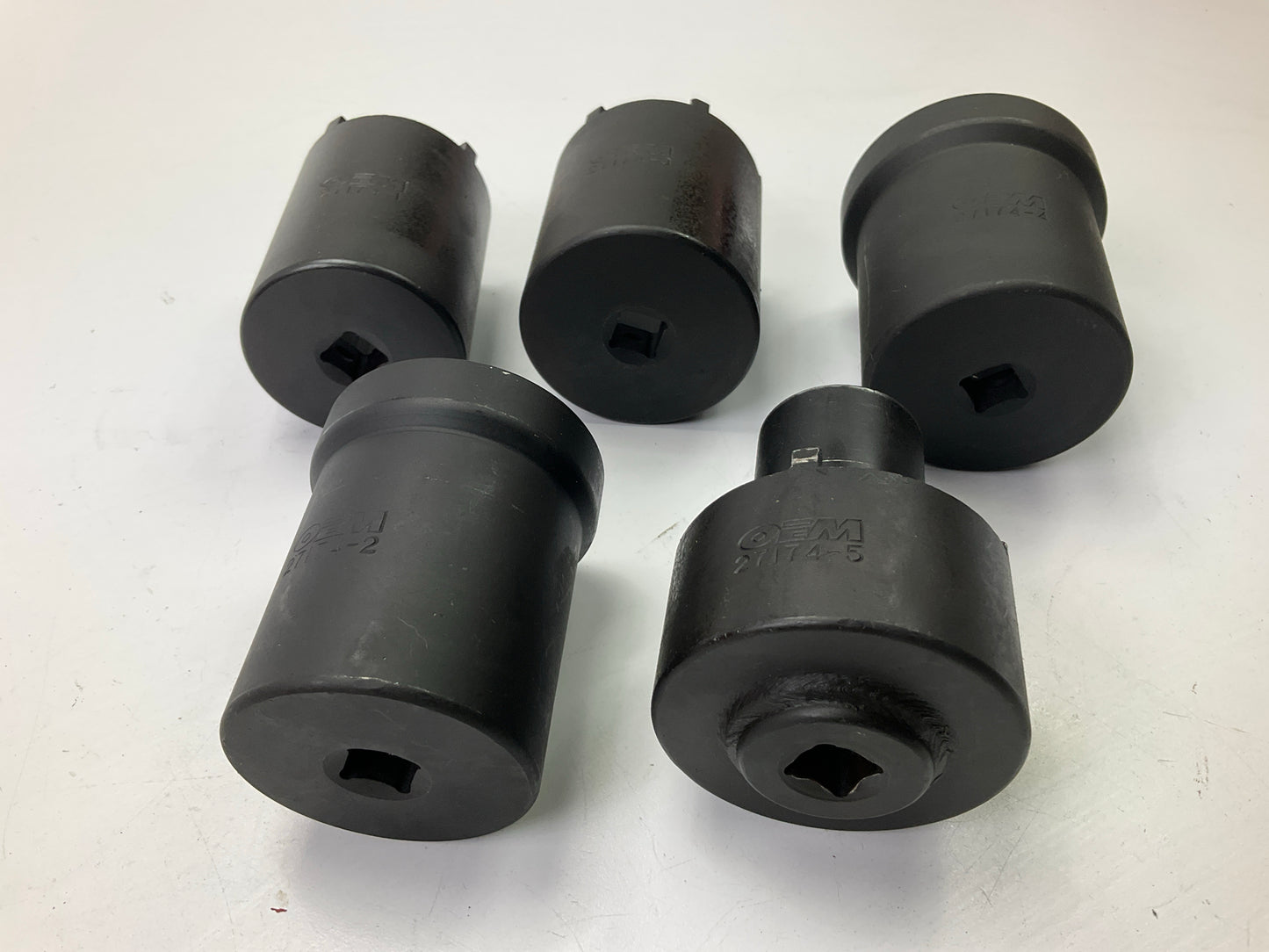 USED #38 OEM Tools 27174 1/2'' Drive 5-Piece Spindle Nut Locknut Axle Socket Set