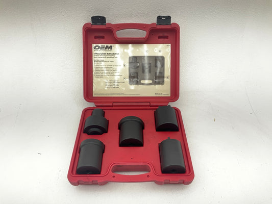 USED #39 OEM Tools 27174 1/2'' Drive 5-Piece Spindle Nut Locknut Axle Socket Set