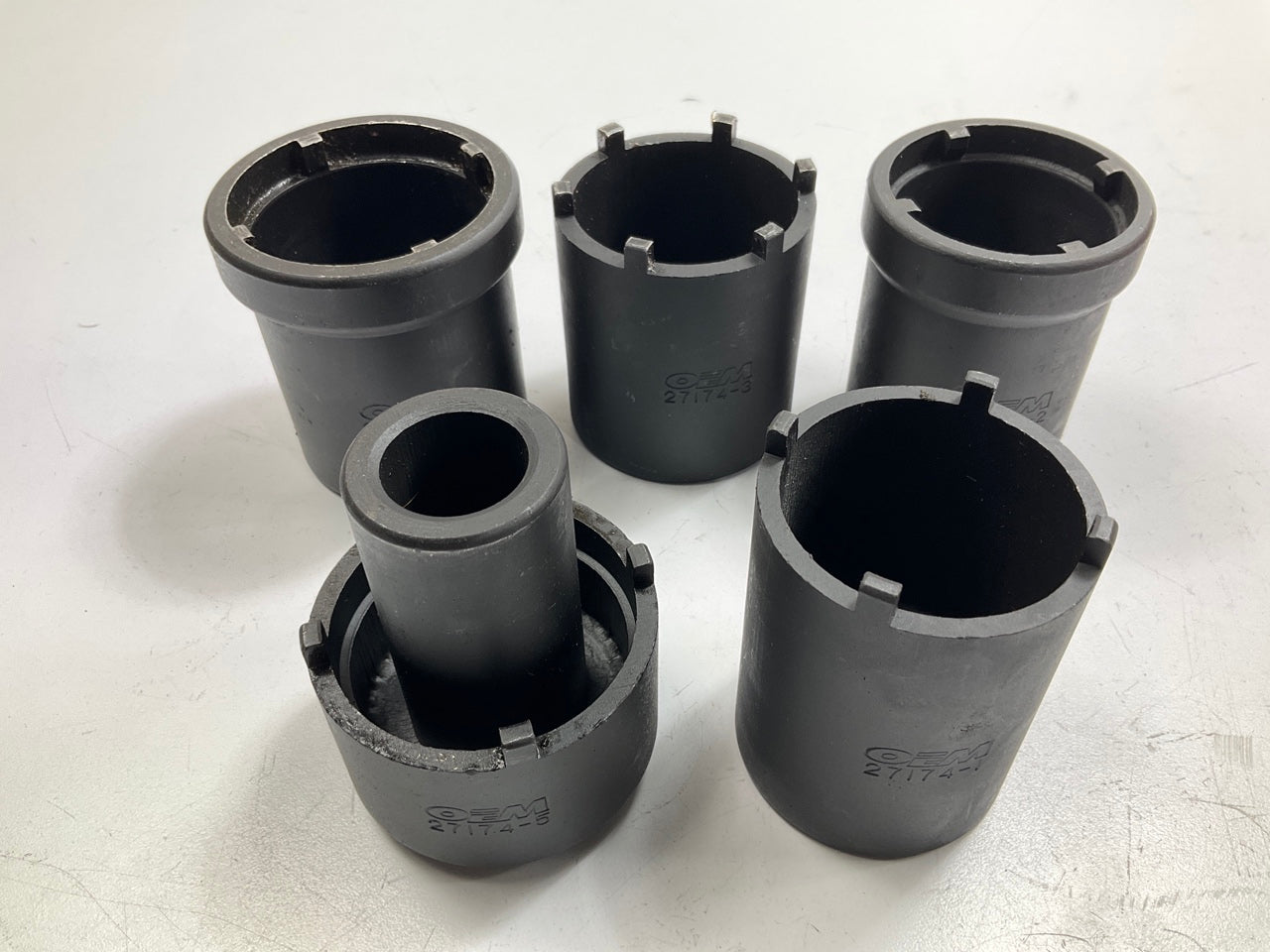 USED #41 OEM Tools 27174 1/2'' Drive 5-Piece Spindle Nut Locknut Axle Socket Set